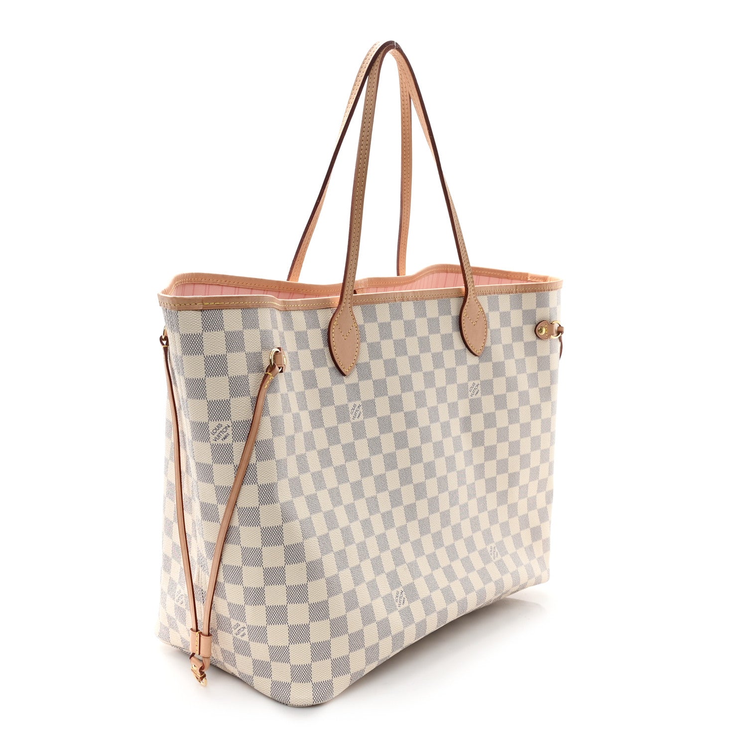 Louis Vuitton Damier Azur Neo Neverfull GM Rose Ballerine 3 of 11