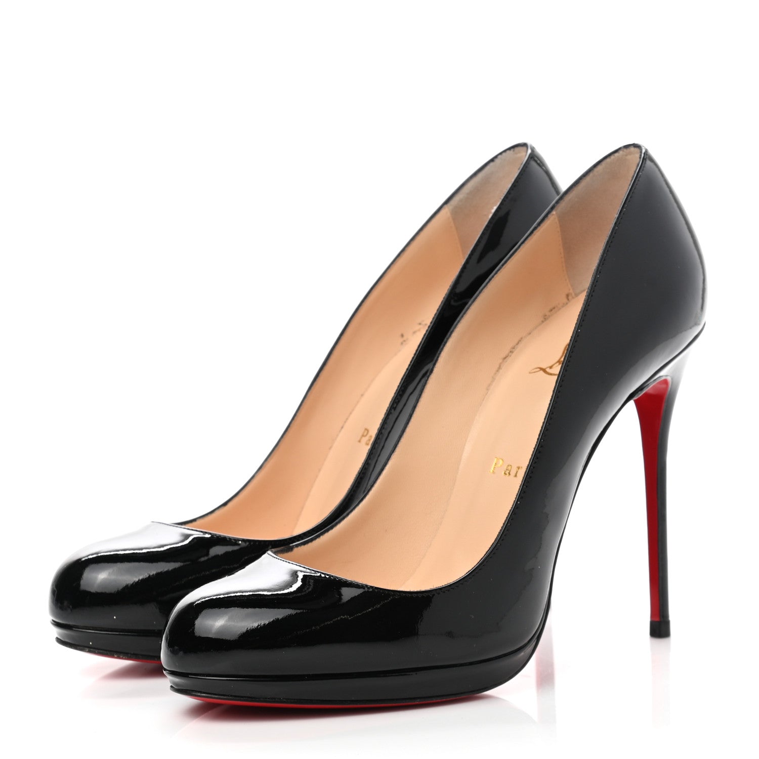 Christian Louboutin Patent Filo 120 Pumps 38 Black 3 of 12