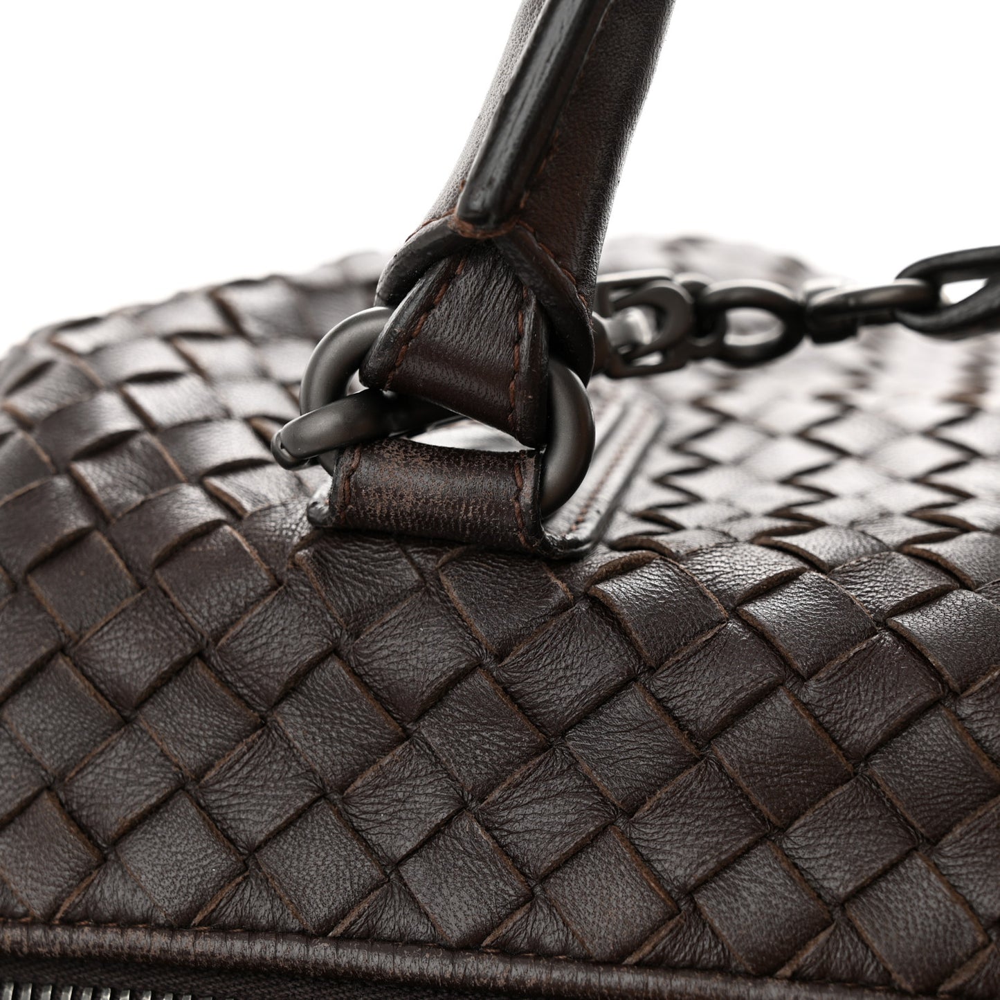 Nappa Intrecciato Maxi Convertible Tote Ebano