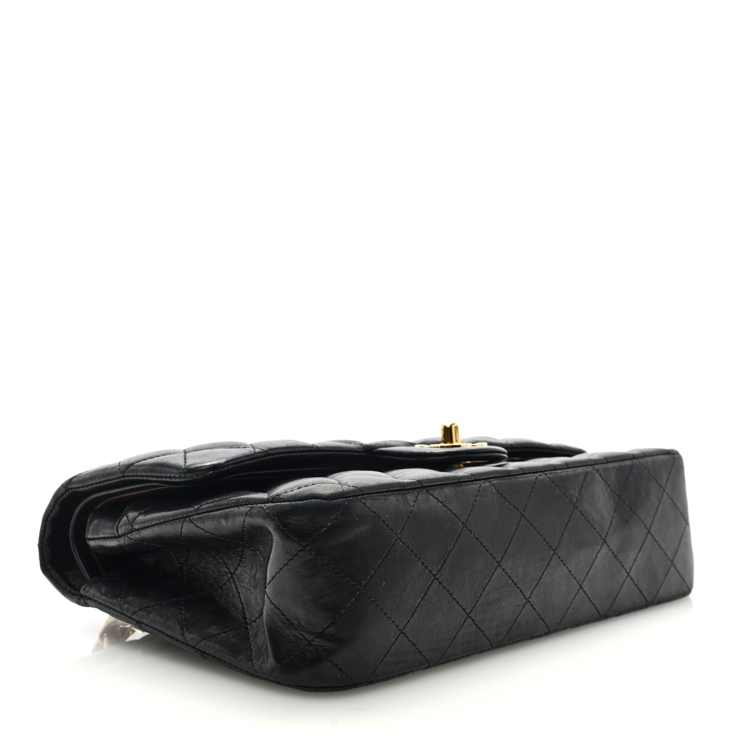 Chanel Lambskin Quilted Medium Double Flap Black 4 of 9