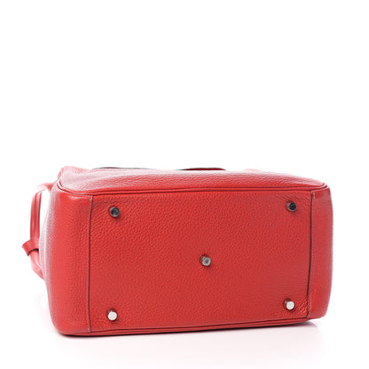 Hermes Taurillon Clemence Lindy 30 Rouge Casaque 5 of 14