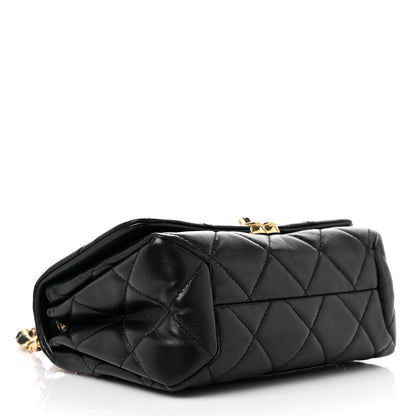 Chanel Lambskin Quilted Small Color Match Flap Black 4 of 13