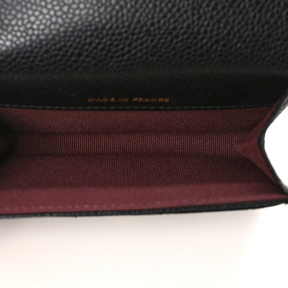 Chanel Caviar Quilted Flap Card Holder Wallet Black 5 of 9