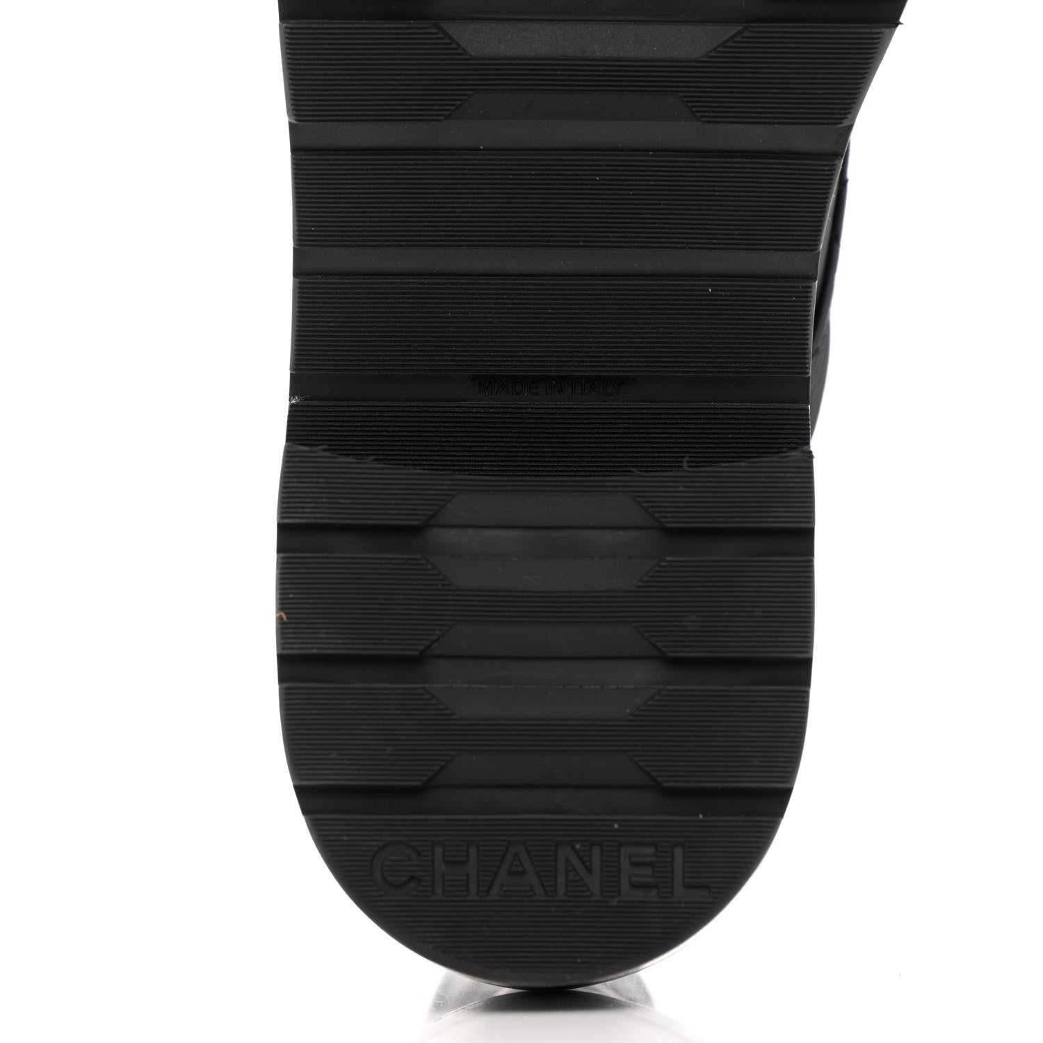 Chanel Shiny Calfskin Quilted Lace Up Combat Boots 38 Black 8 of 11