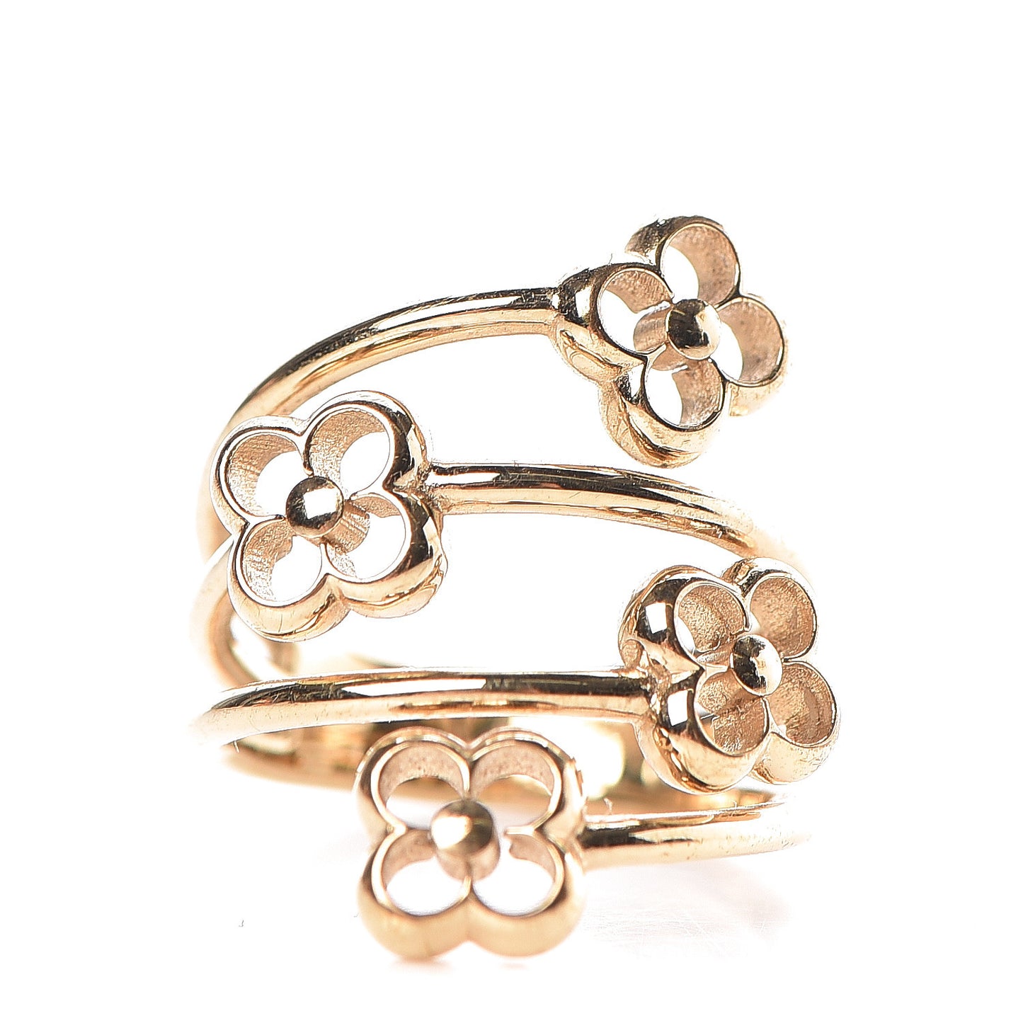 Flower Full Ring M Gold