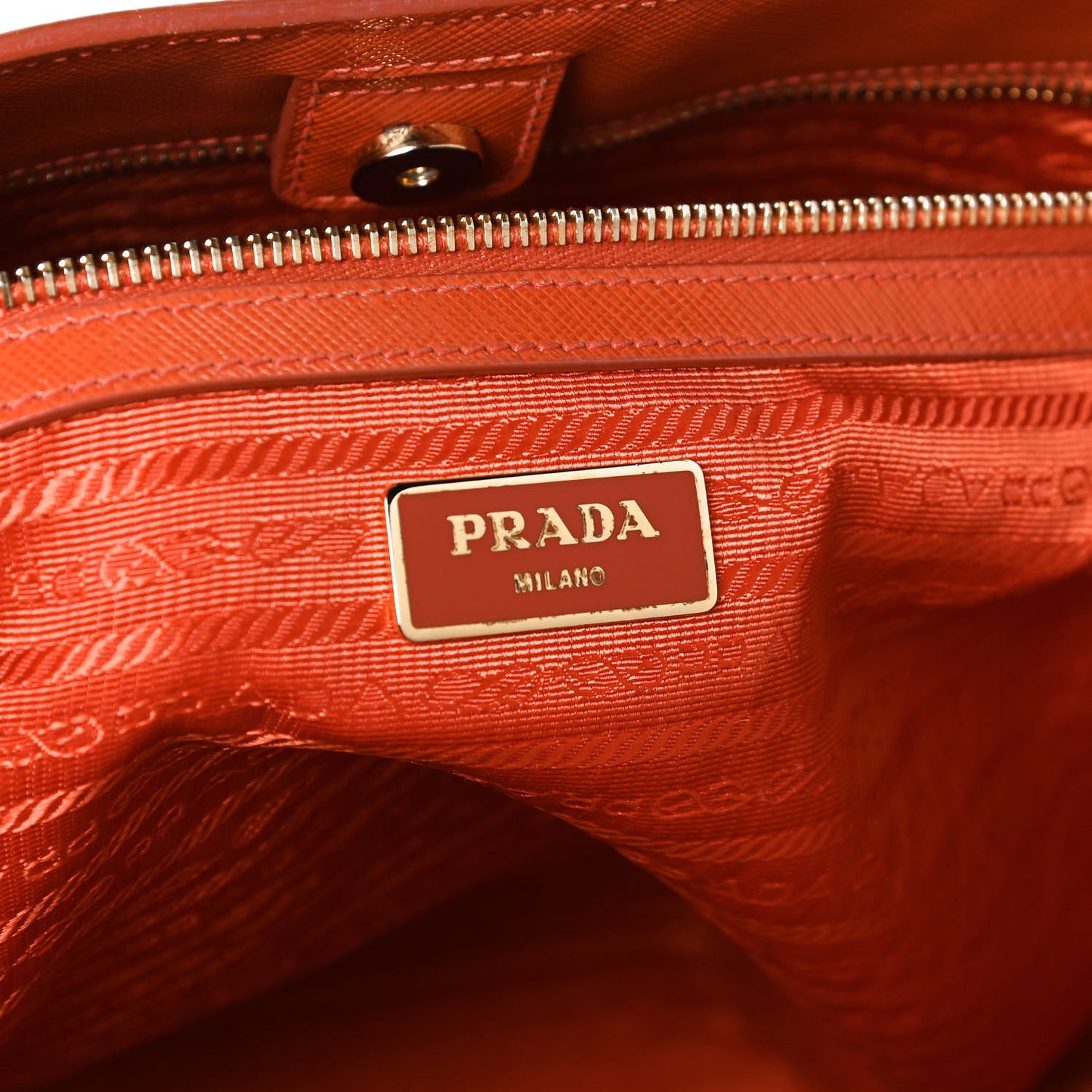 Saffiano Lux Large Tote Papaya