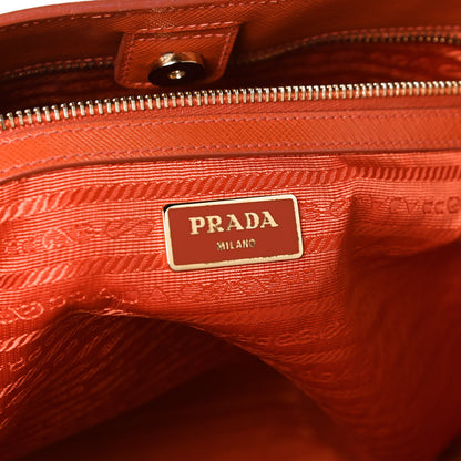 Prada Saffiano Lux Large Tote Papaya 6 of 11