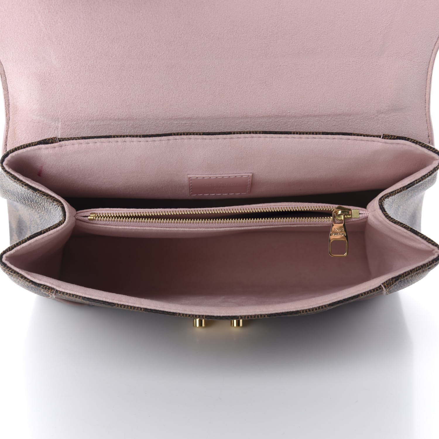 Louis Vuitton Damier Ebene Caissa Clutch Rose Ballerine 5 of 10