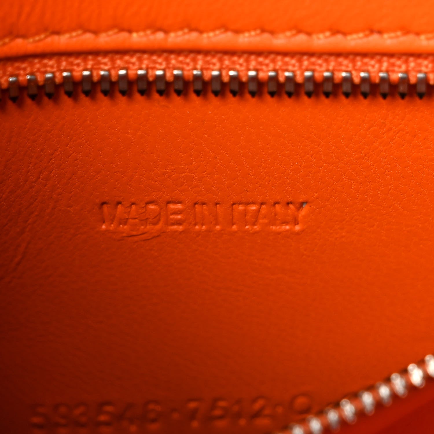 Balenciaga Shiny Calfskin Crocodile Embossed Small Hourglass Top Handle Bag Pop Orange 7 of 10