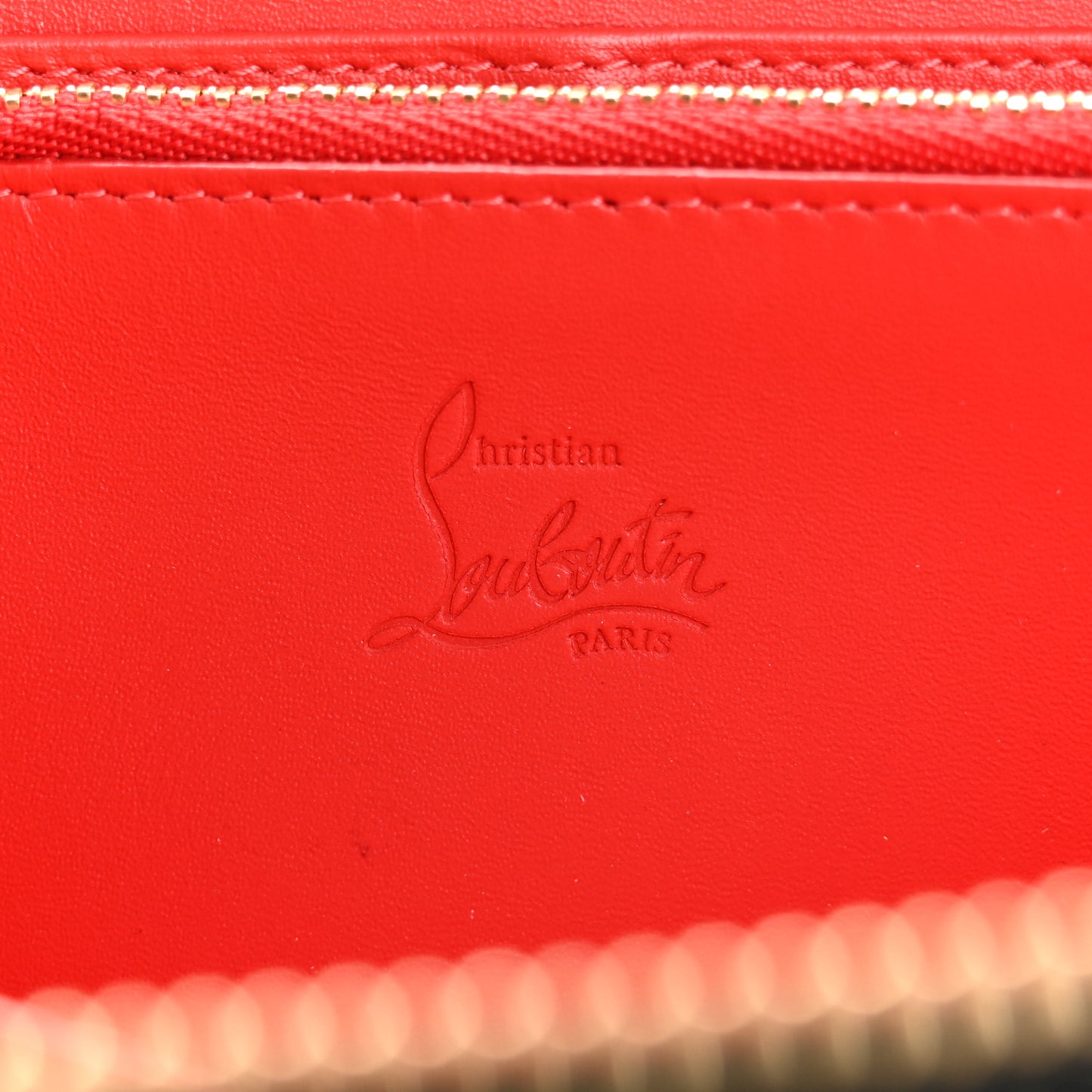 Calfskin Panettone Zip Around Wallet Black
