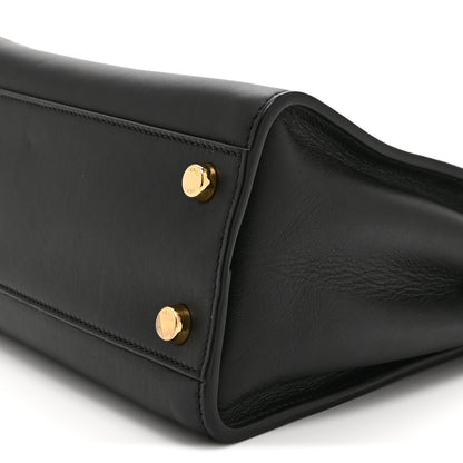 Fendi Vitello Tahiti Burro Medium Peekaboo Iconic Essentially Satchel Black Corda 11 of 11