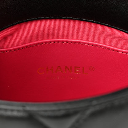 Chanel Lambskin Plexiglass Quilted Coco Love Mini Flap Black 6 of 10