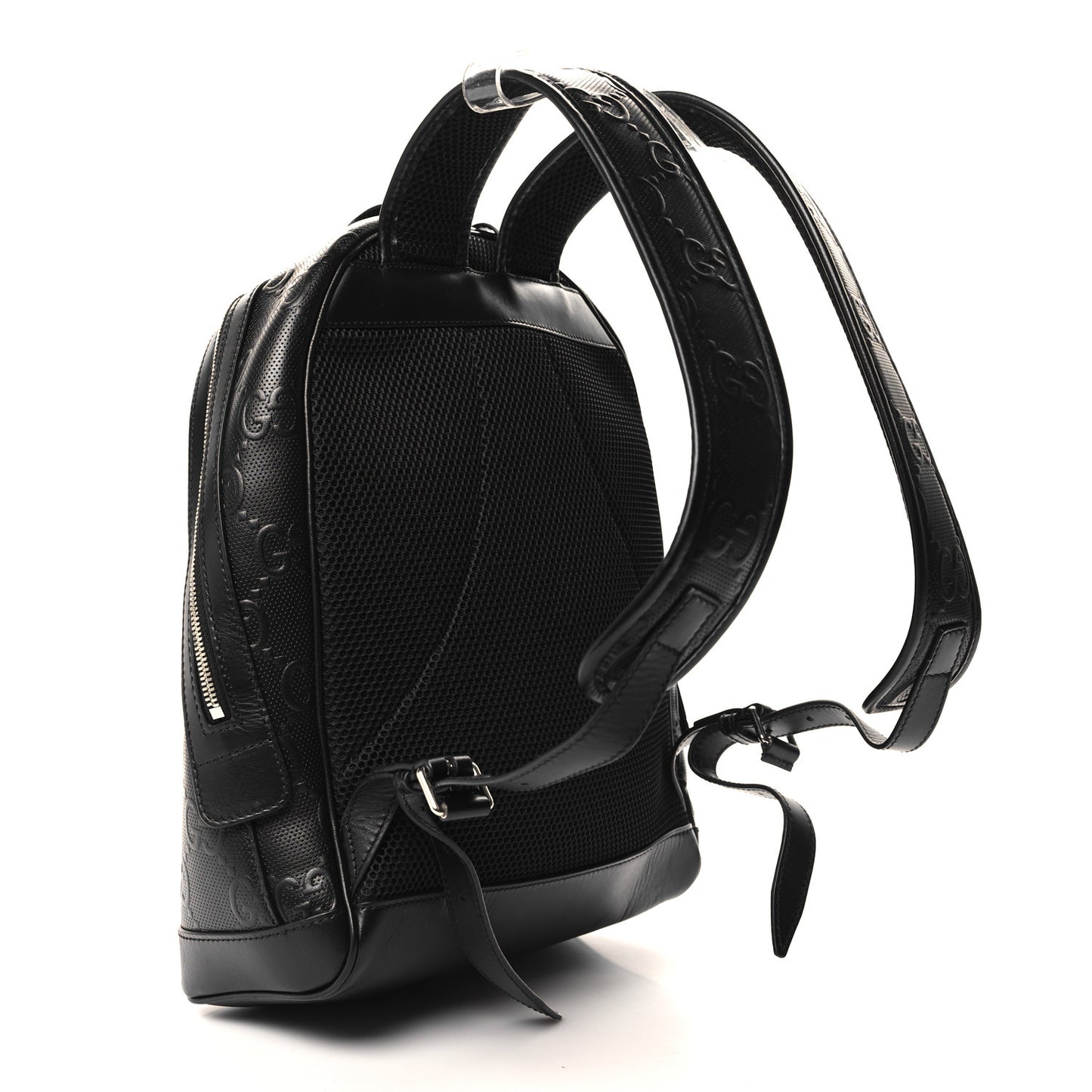 Calfskin GG Tennis Embossed Backpack Black