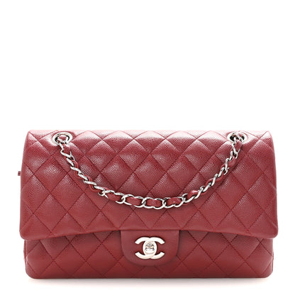 Chanel Caviar Quilted Medium Double Flap Burgundy 1 of 10
