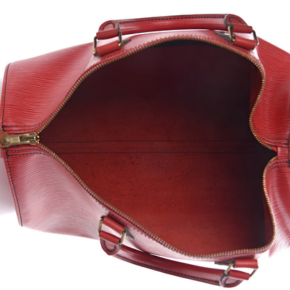 Louis Vuitton Epi Speedy 35 Castillan Red 5 of 11