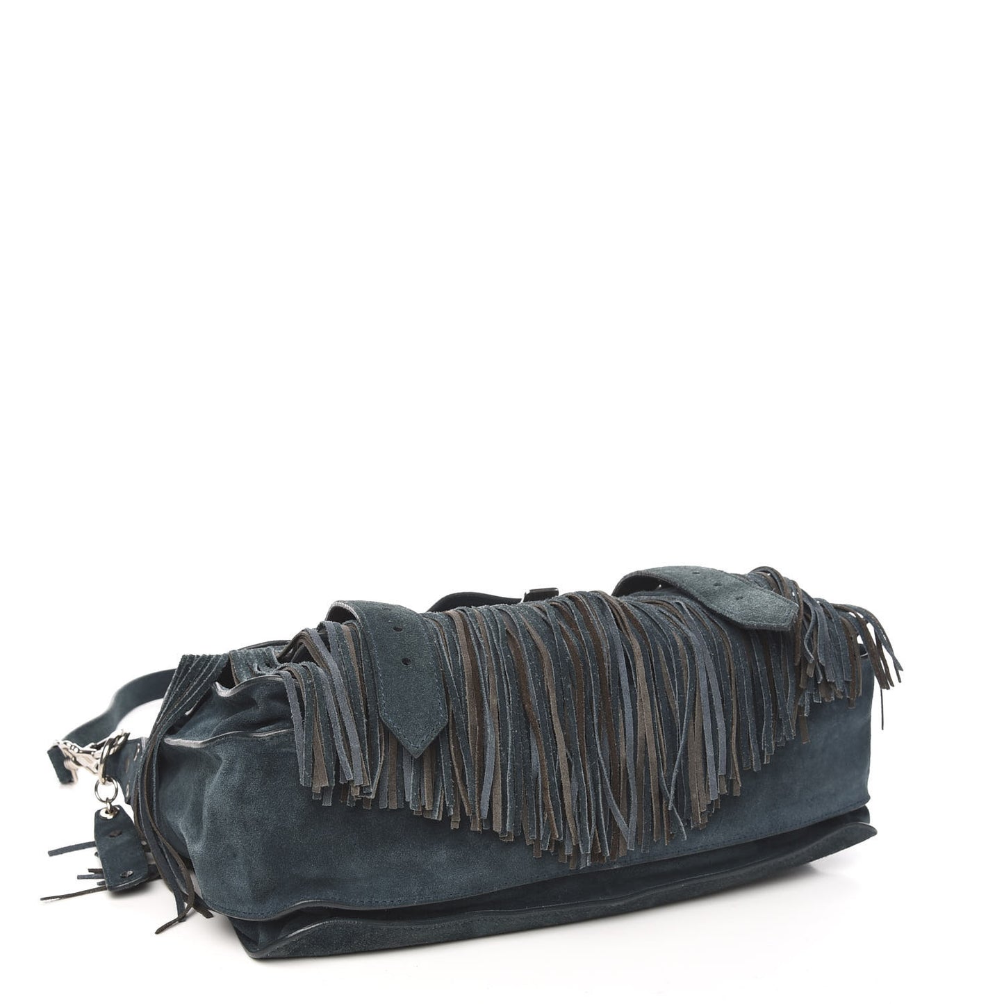 Suede Fringe Medium PS1 Satchel Blue