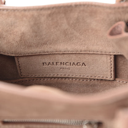 Balenciaga Baby Daim Calf Suede Papier Mini A4 Zip Around Tote Bois De Rose 8 of 11