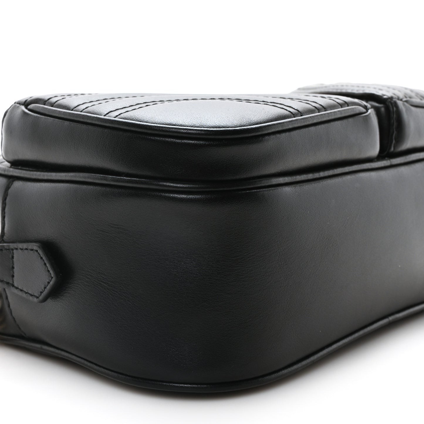 Calfskin Matelasse Small GG Marmont 2.0 Shoulder Bag Black