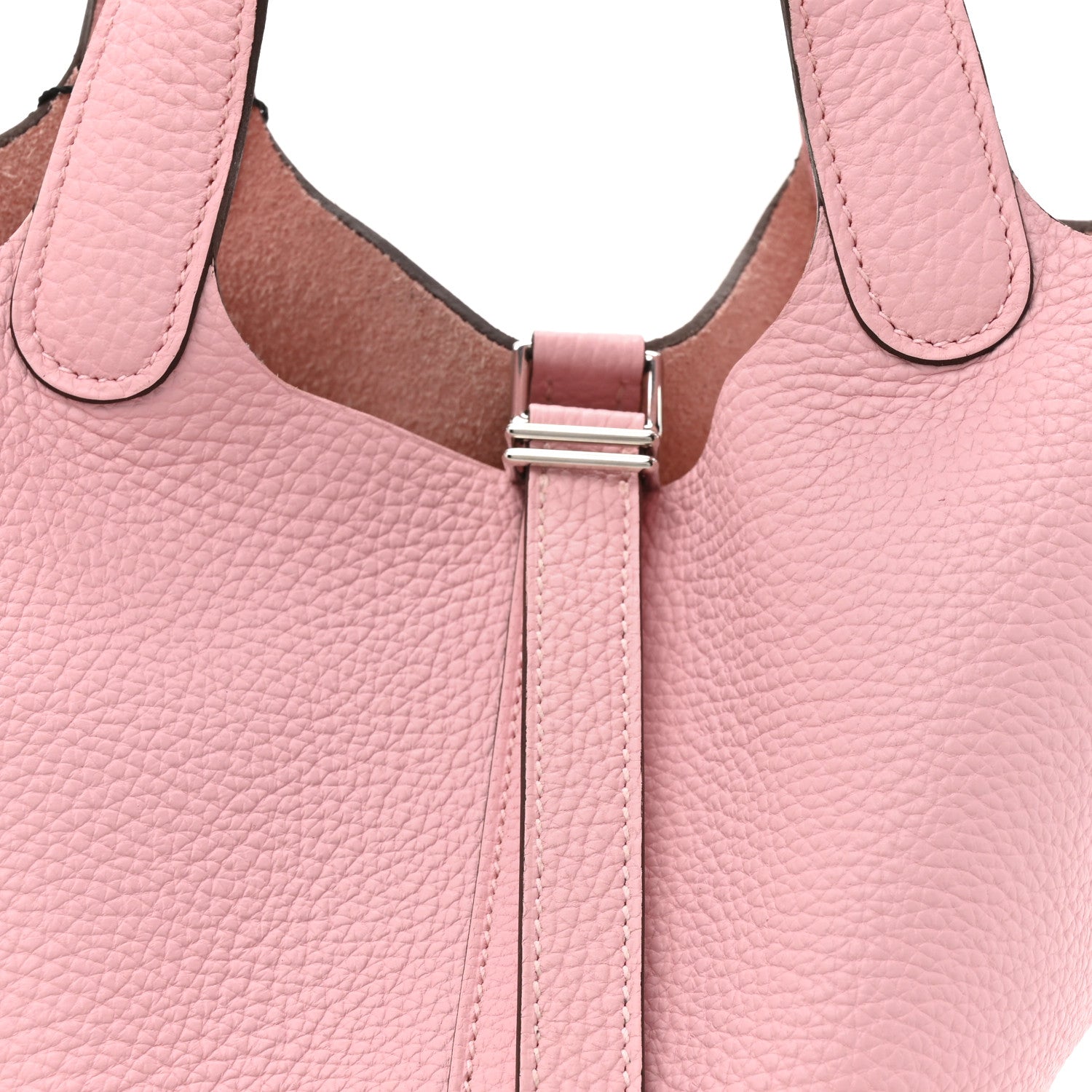 Hermes Taurillon Clemence Picotin Lock 18 PM Rose Sakura 8 of 11