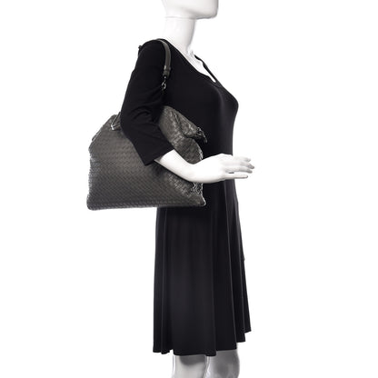 Bottega Veneta Nappa Intrecciato Medium Convertible Tote Grey 2 of 9