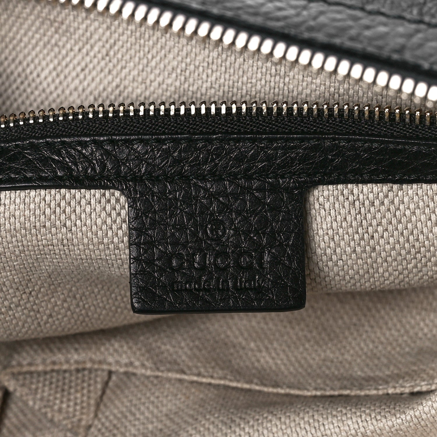 Gucci Pebbled Calfskin Small Soho Hobo Black 6 of 12