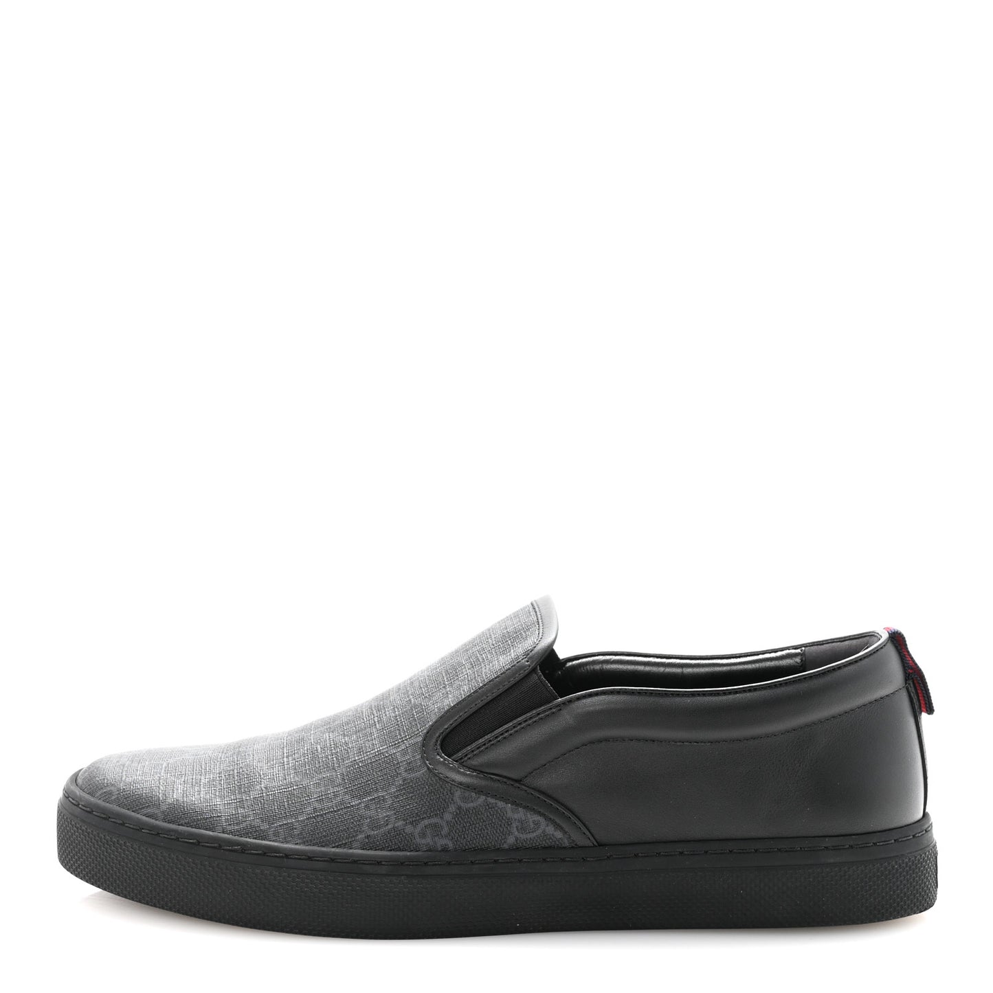 GG Supreme Monogram Mens Slip On Sneaker 12 Black