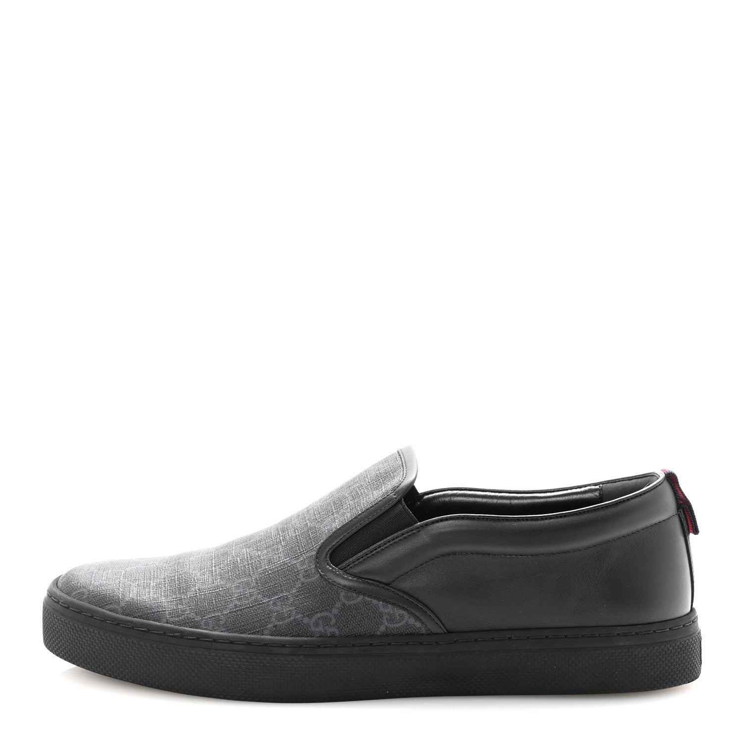 Gucci GG Supreme Monogram Mens Slip On Sneaker 12 Black 1 of 10