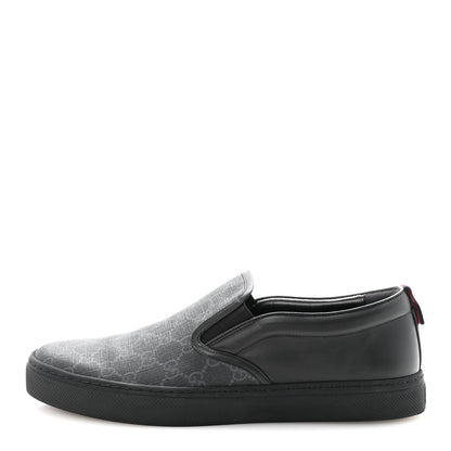 Gucci GG Supreme Monogram Mens Slip On Sneaker 12 Black 1 of 10