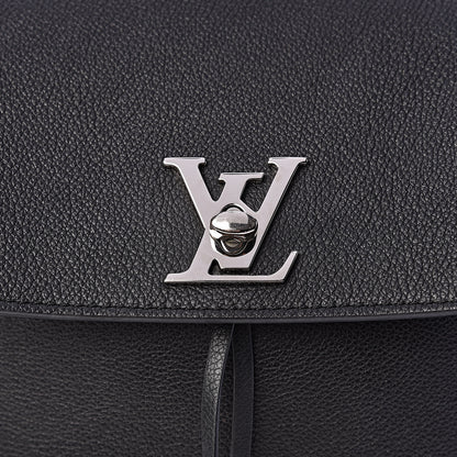 Louis Vuitton Calfskin Lockme Backpack Black 10 of 10