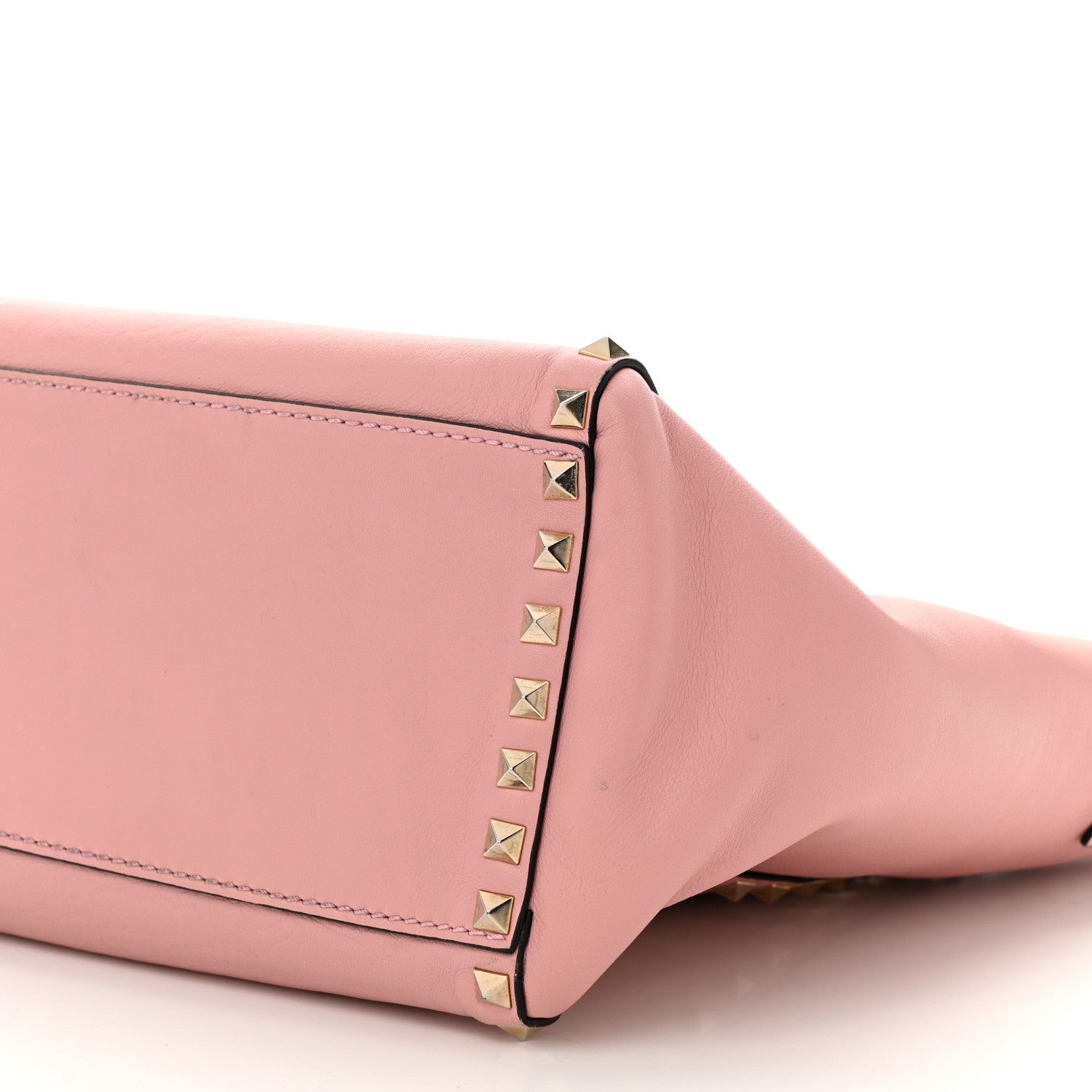 Valentino Garavani Vitello Rockstud Double Handle Tote Pop Gardenia 10 of 14