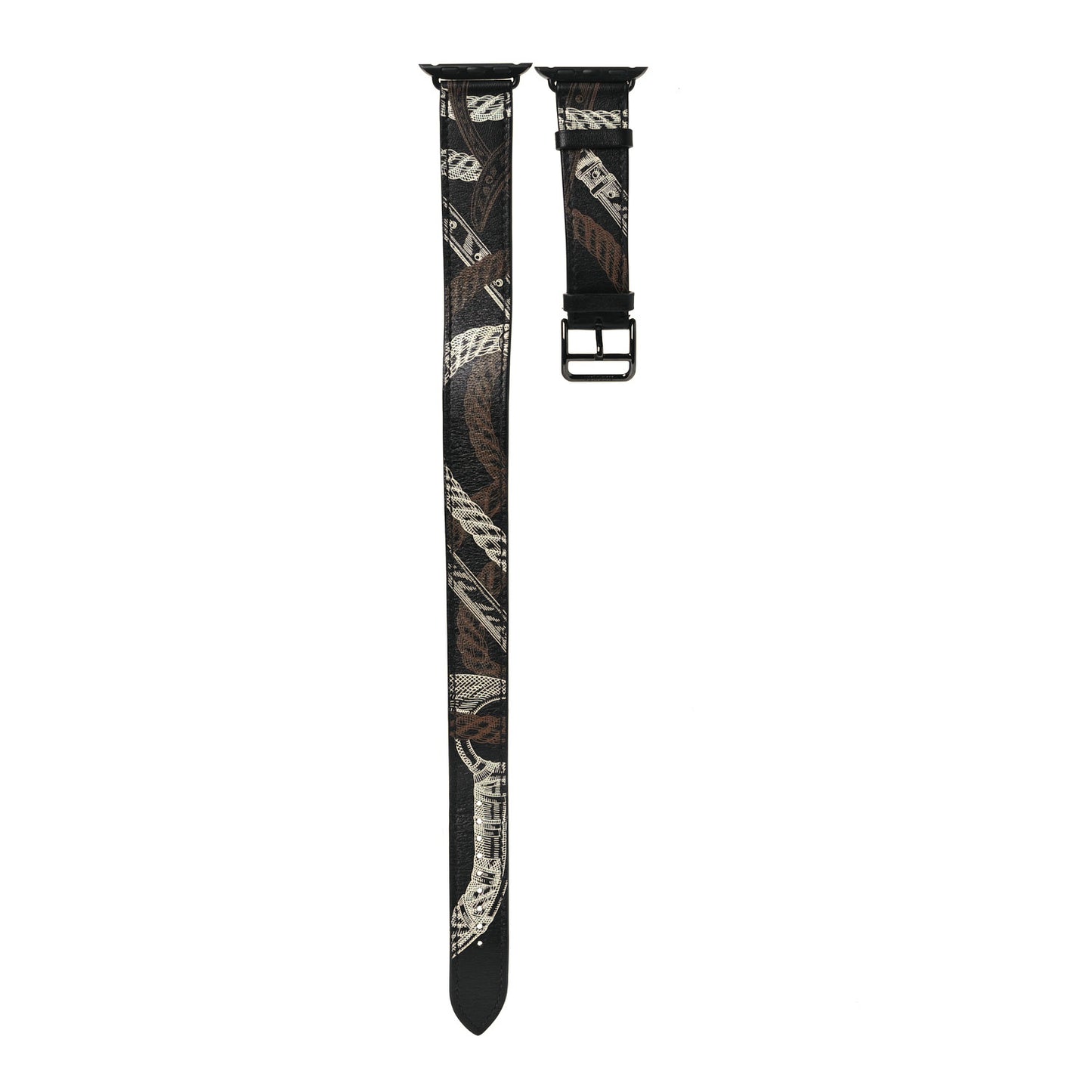 Swift Cavalleria Print 41mm Apple Watch Double Tour Strap Black