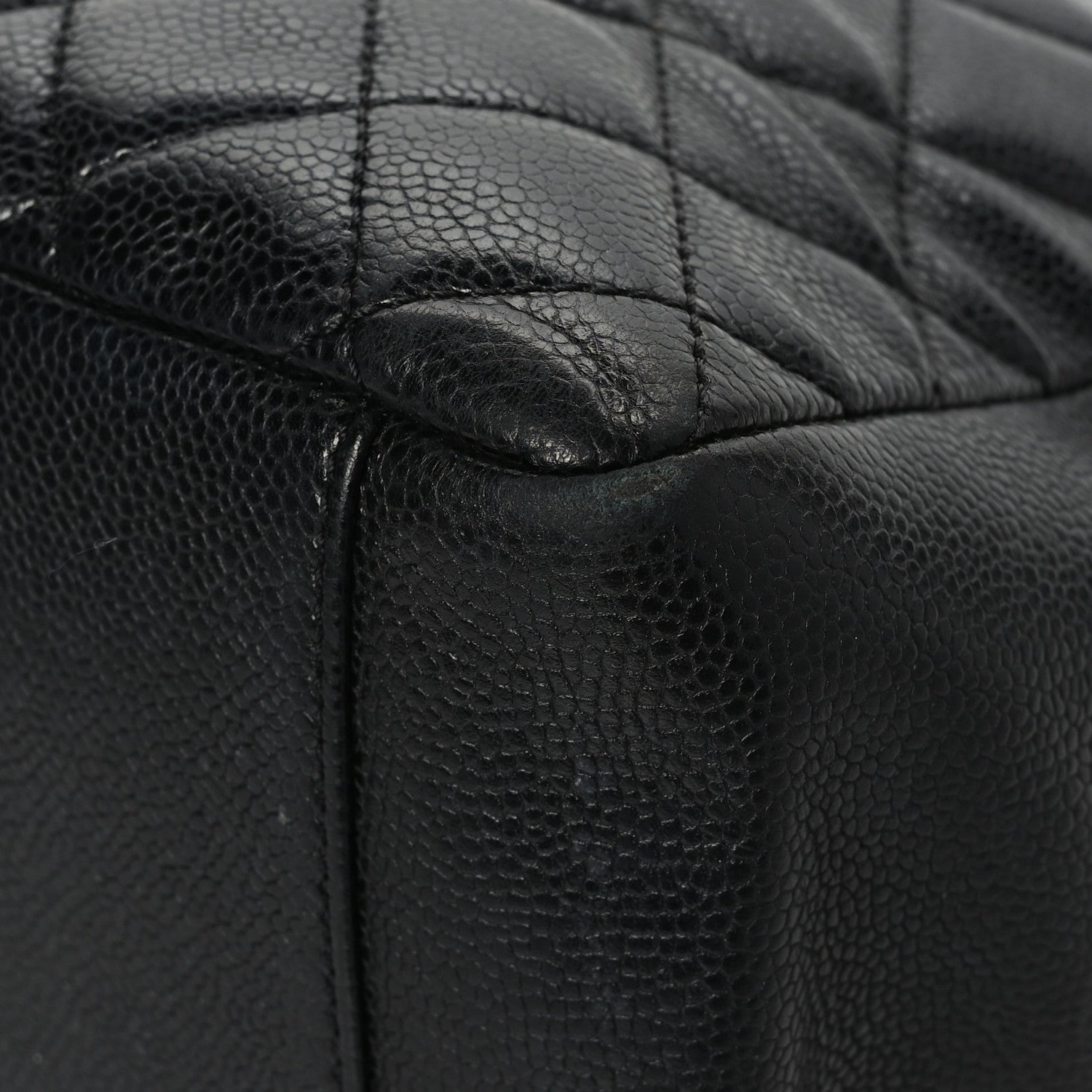Chanel Caviar Quilted Grand Shopping Tote GST Black 9 of 13