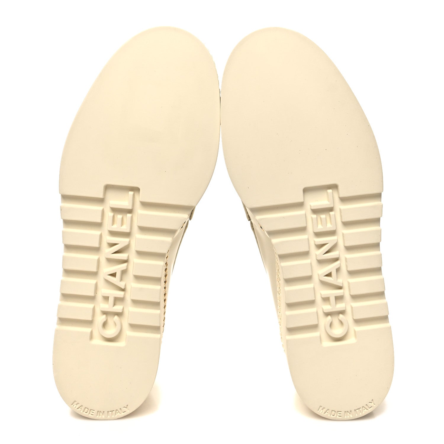 Chanel Shiny Calfskin Lace Up Platform Loafers 36 White 5 of 8