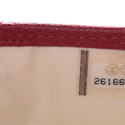 Chanel Caviar Quilted Card Holder Pink 8 of 9