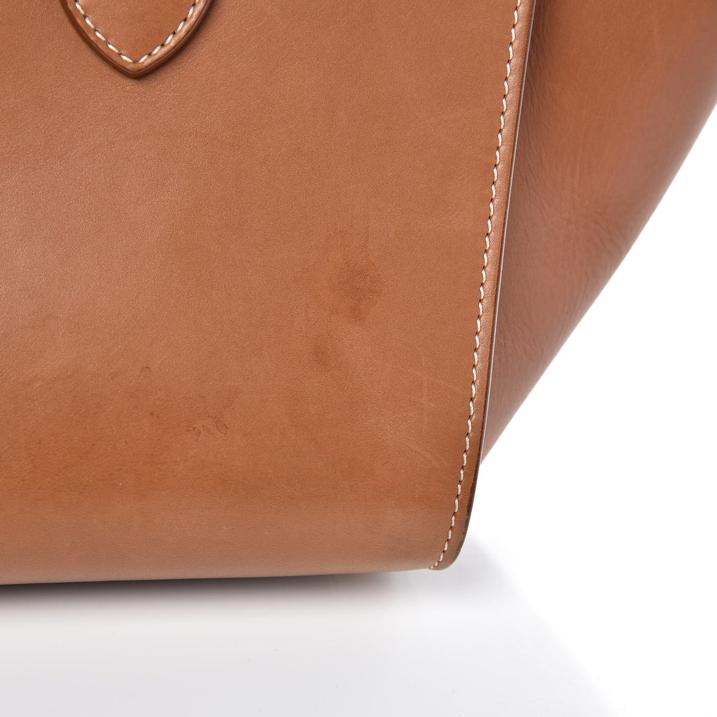 Natural Calfskin Mini Tie Knot Tote Tan