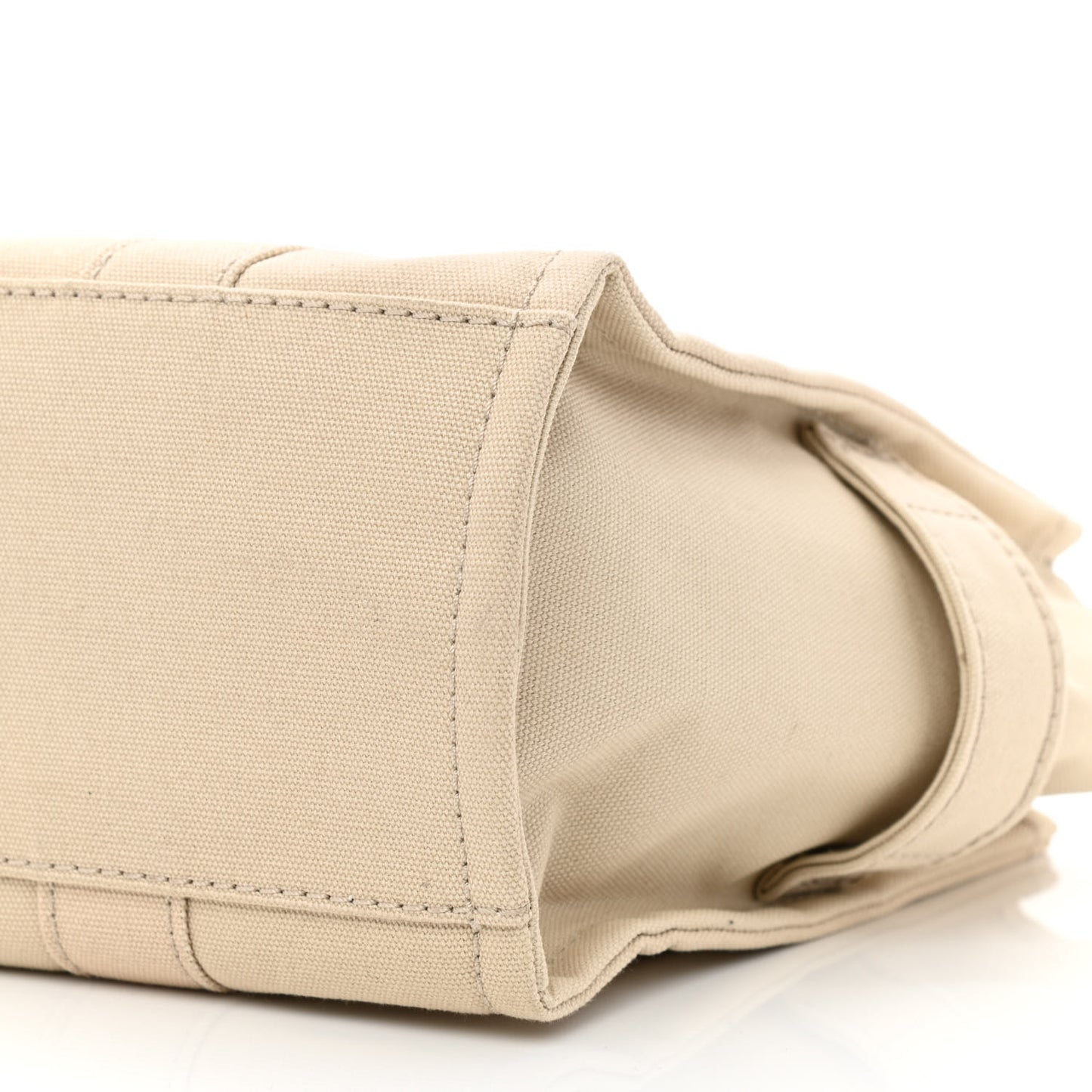 Cotton Canvas Medium The Traveler Tote Bag Beige