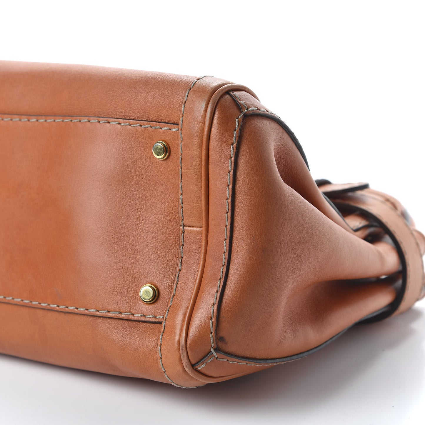 Calfskin Medium GG Running Tote Orange