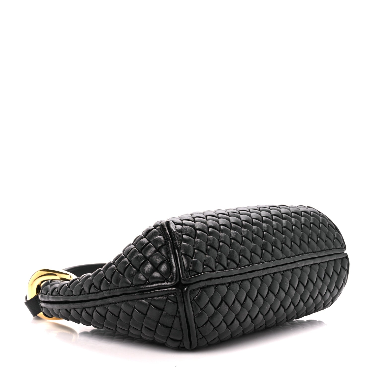 Bottega Veneta Nappa Intrecciato Small Clicker Shoulder Bag Black 4 of 11
