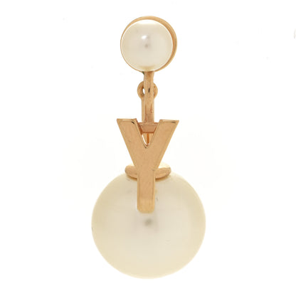 Christian Dior Pearl My ABCDior Y Tribale Earring Gold 1 of 4