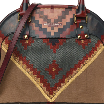 Burberry Prorsum Handpainted Tapestry Bloomsbury Burgundy 8 of 13