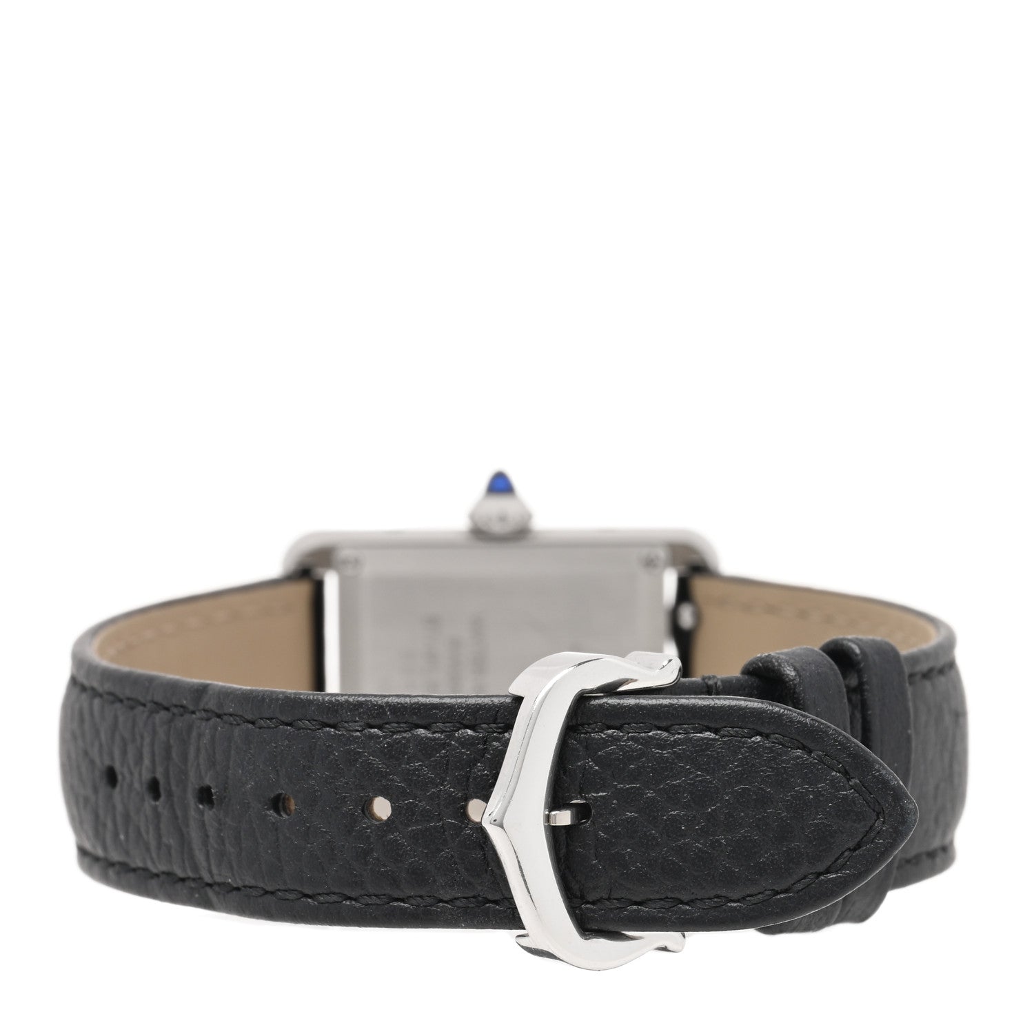 Cartier Stainless Steel Calfskin 22mm Must de Cartier Tank Quartz Watch 3 of 5