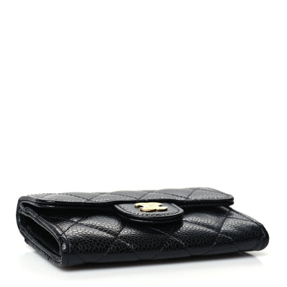 Chanel Caviar Quilted Flap Card Holder Black 4 of 11