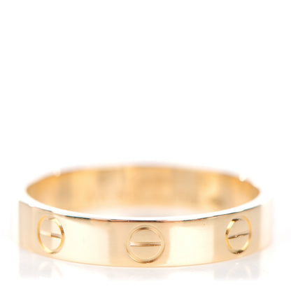 Cartier 18K Yellow Gold 4mm LOVE Wedding Band Ring 55 7.25 1 of 6