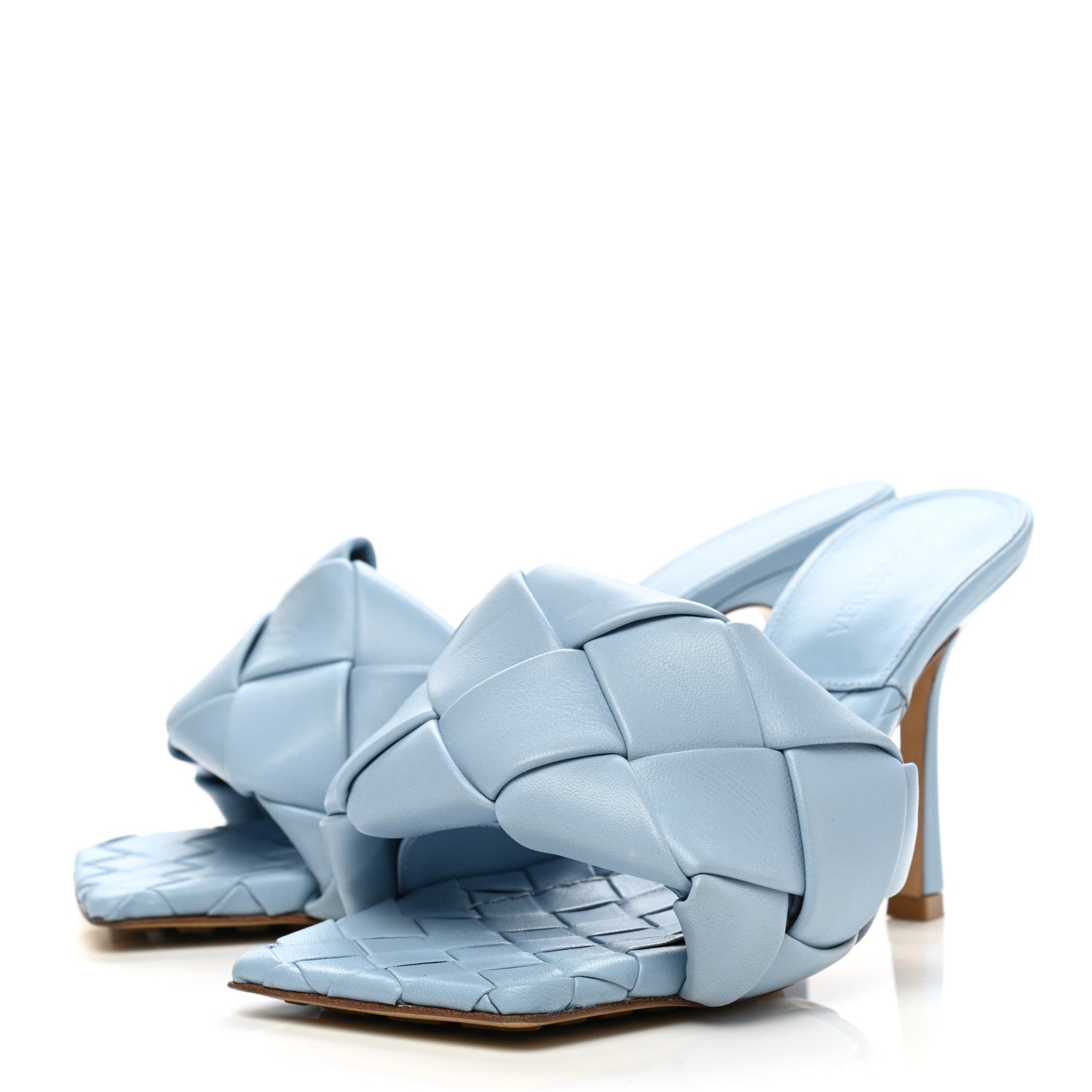 Bottega Veneta Nappa Maxi Intrecciato Lido Mule Sandals 36 Ice 3 of 7