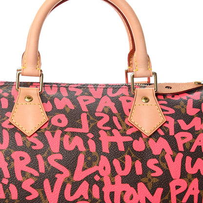 Louis Vuitton Monogram Graffiti Speedy 30 Fuchsia 10 of 10
