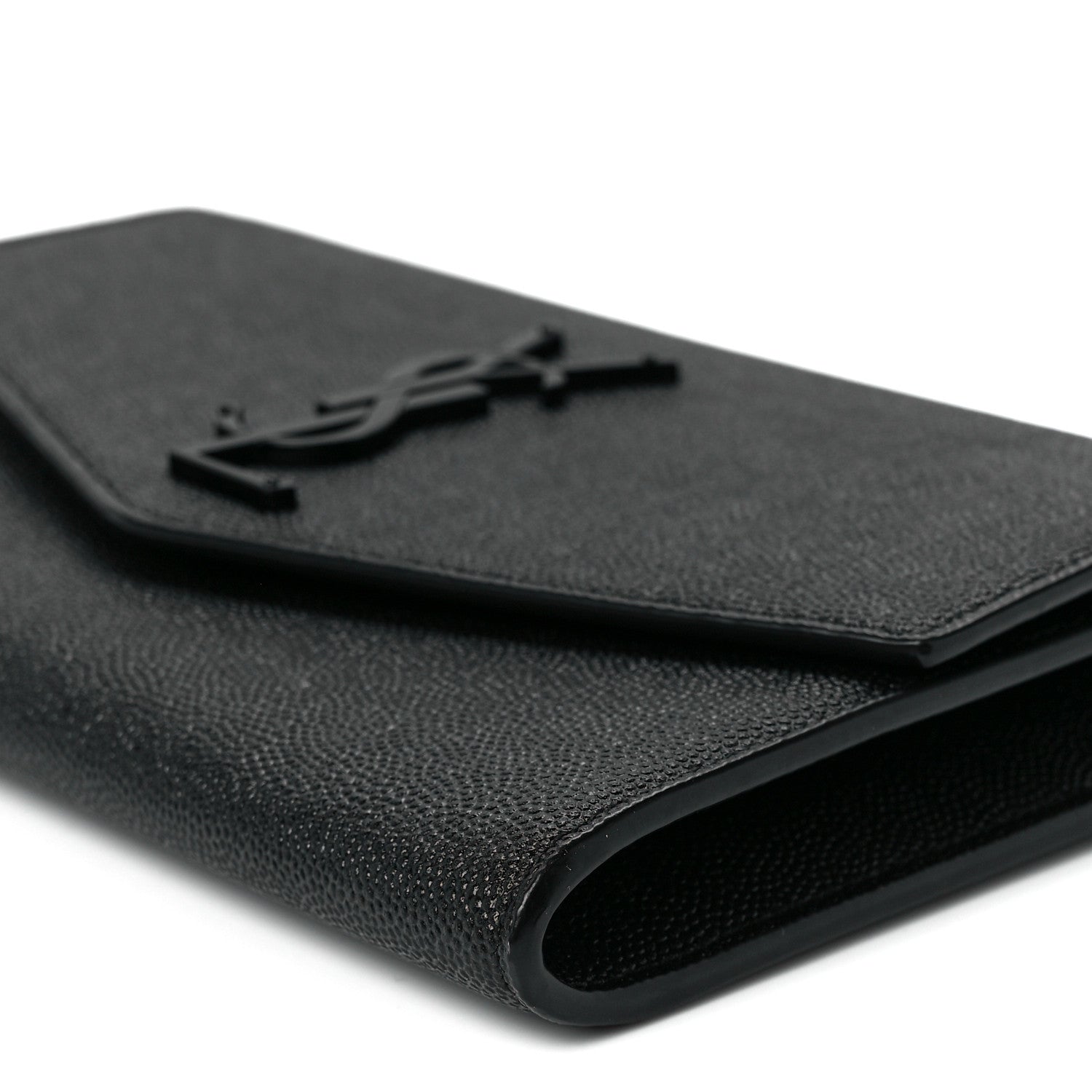 Saint Laurent Grain de Poudre Uptown Chain Wallet Black 10 of 10