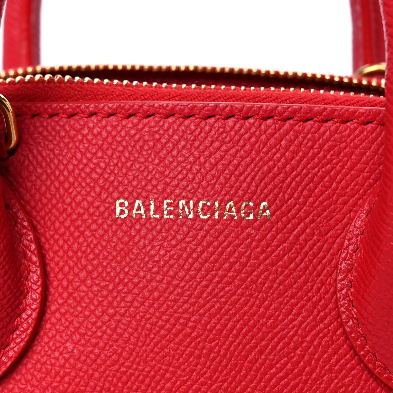 Balenciaga Grained Calfskin XXS Ville Top Handle Bag Rouge Coquelicot 6 of 9