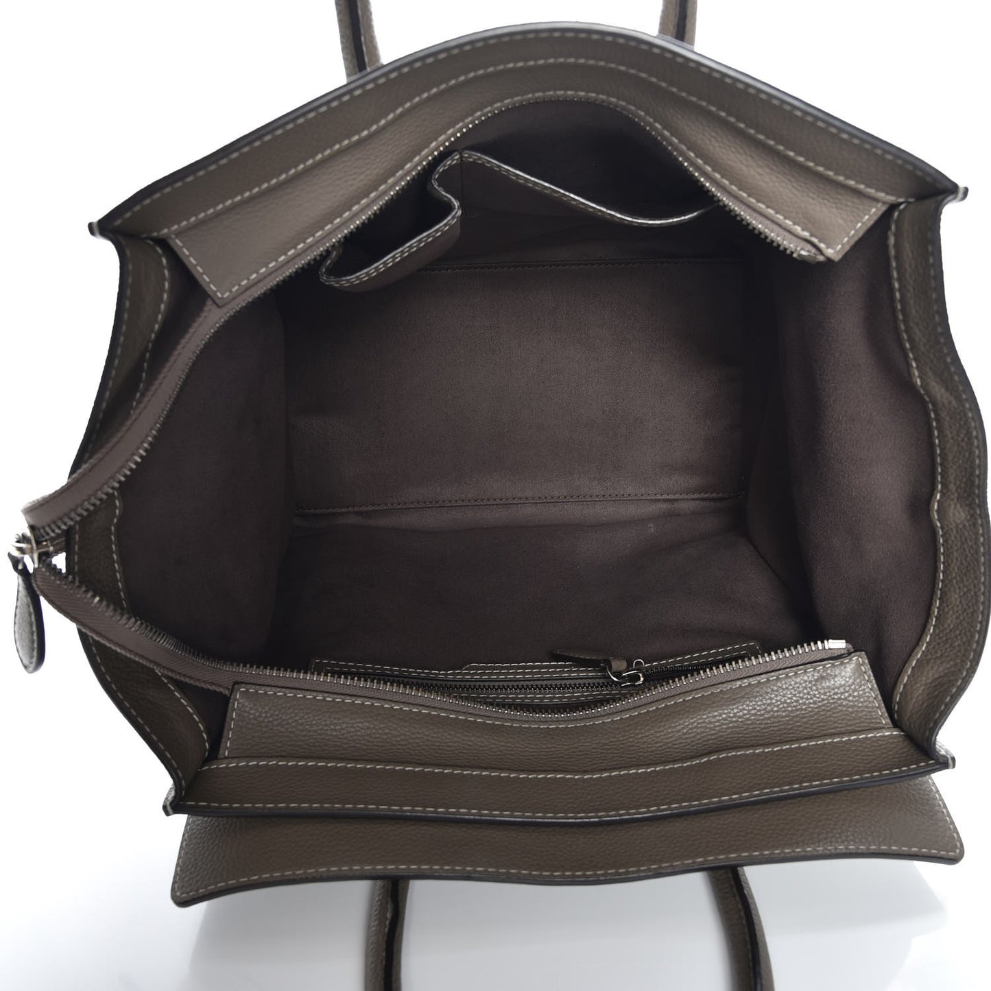 Drummed Calfskin Mini Luggage Souris