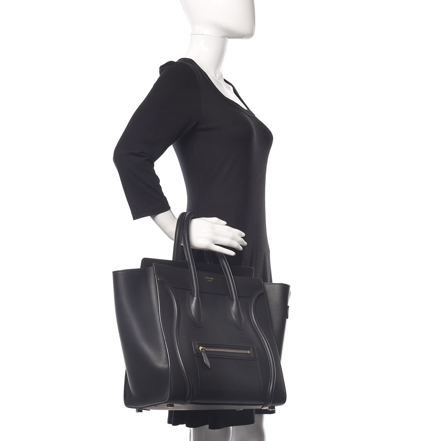 Smooth Calfskin Mini Luggage Black