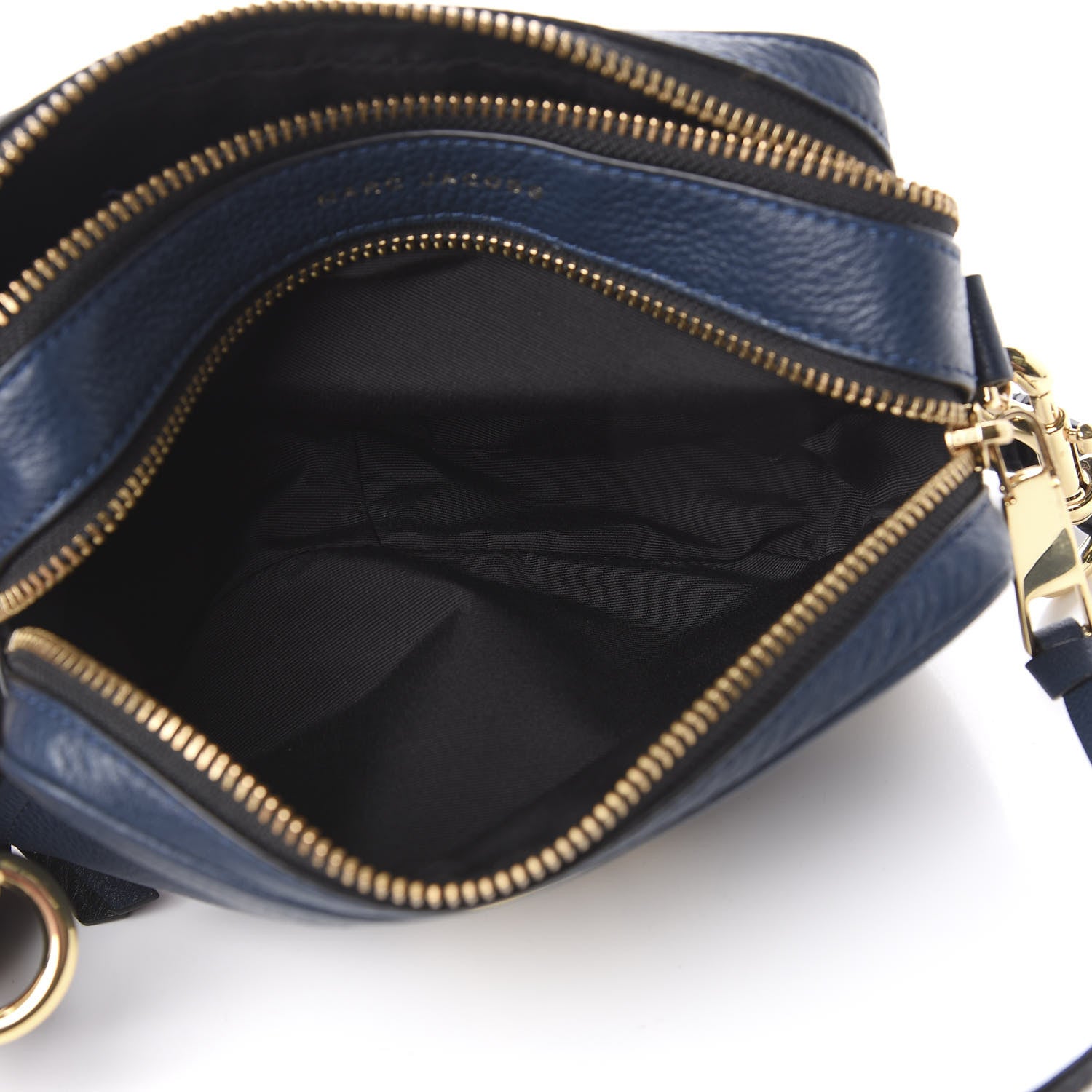 Marc Jacobs Supple Natural Grain Calfskin Softshot 21 Crossbody Bag Navy 7 of 11